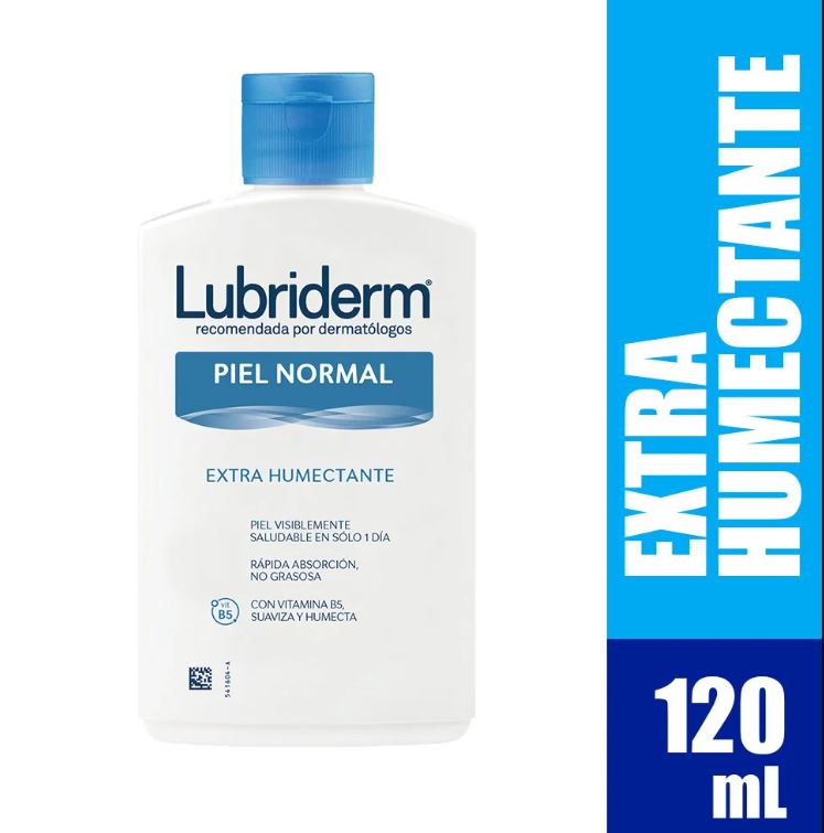 LUBRIDERM  HUM TAPA AZUL 12*120