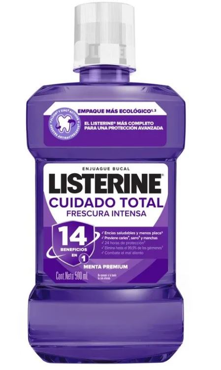 LISTERINE CUIDADO TOTAL 12*500