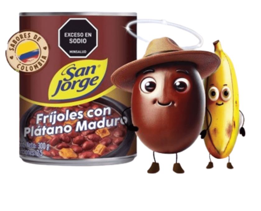 FRIJOL CON PLATATANO MADURO SAN JORGE 24*300