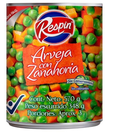 ARVEJA CON ZANAH 24*570 RESPIN