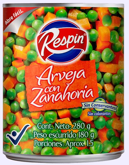 ARVEJA CON ZANAH 24*280 RESPIN