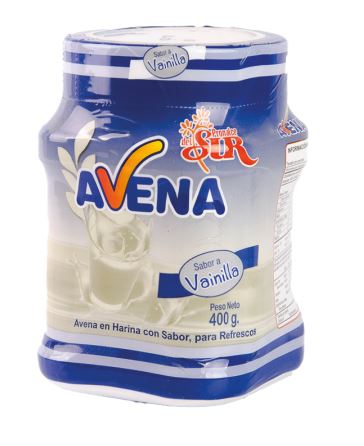 AVENA DEL SUR  SABOR VAINILLA TARRO 12*400