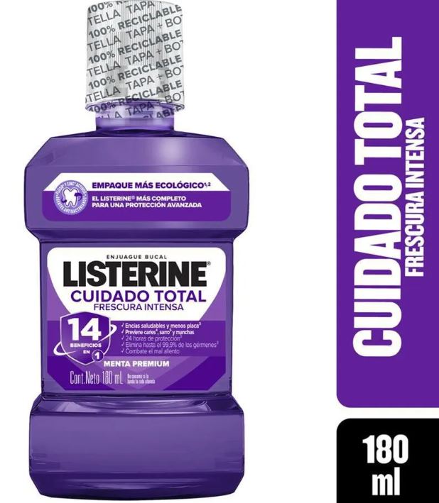 LISTERINE CUIDADO TOTAL 12*180
