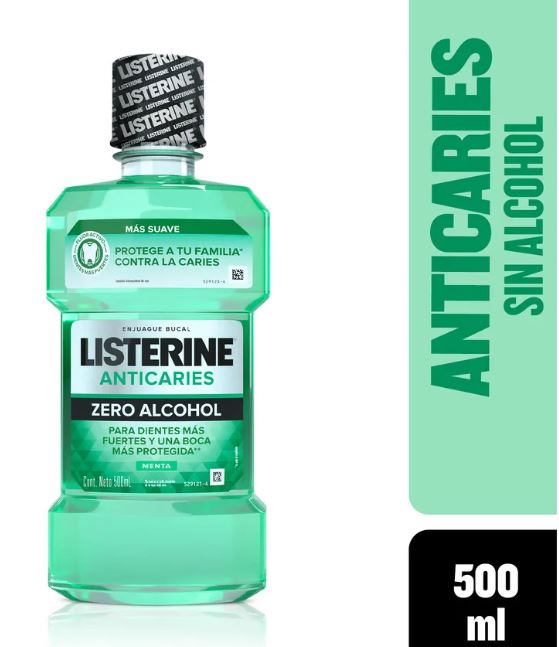 LISTERINE ANTICARIES ZERO 12*500