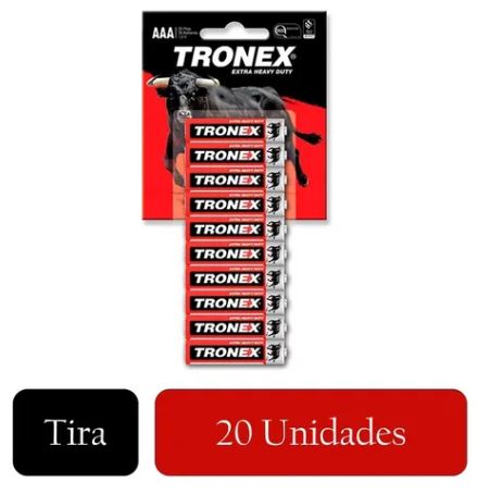 PILAS TRONEX TIRA AA 12DSPx20