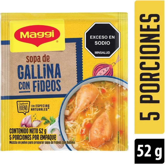 SOPA MAGGI CON FIDEO 12DP*6U*52