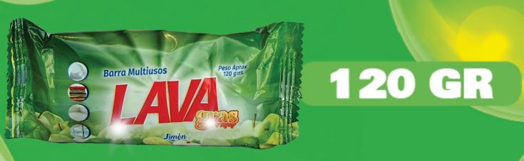 JABON BARRA LAVAGRAS LIMON 96*120