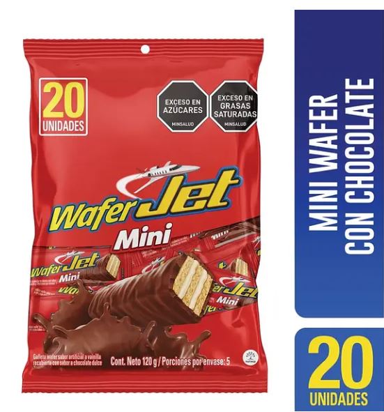 WAFER JET MINI CHOCO 24BOLX20X6