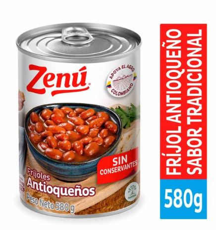FRIJOL ANTIOQUENO ZENU 24x580