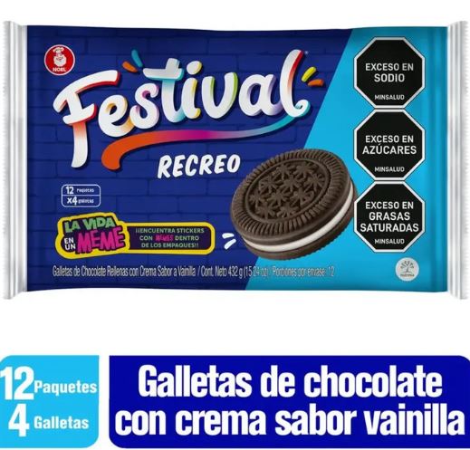 GALLETA FESTIVAL RECREO 24x12x4