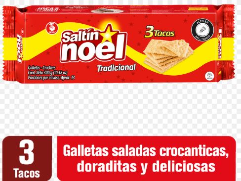GALLETA SALTIN 3 TACOS UND 24X30