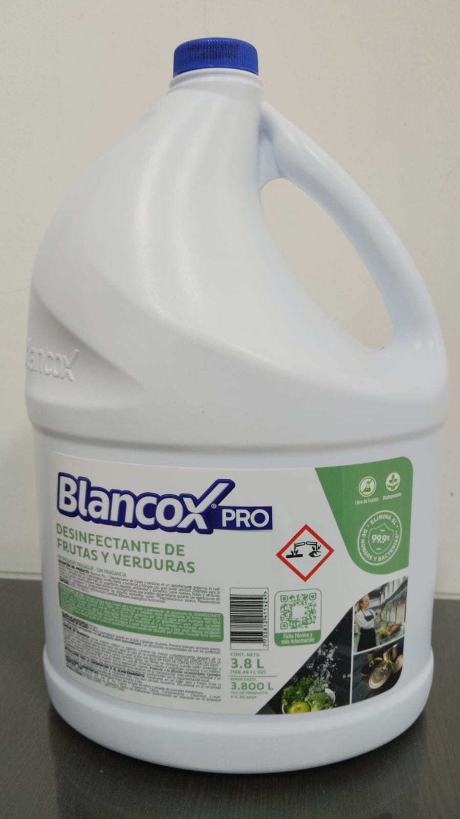 BLANCOX DESINFECTANTE FRUTAS VERDURAS 4X3800