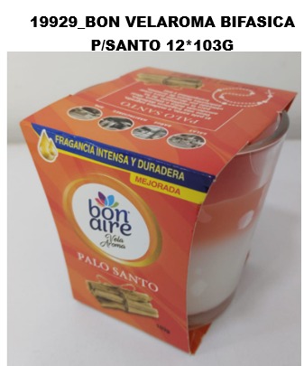 BON VELAROMA BIFASICA PALO SANTO 12X103