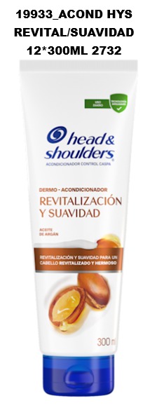 ACONDICIONADOR HYS REVITALIZANTE SUAVIDAD 12X300