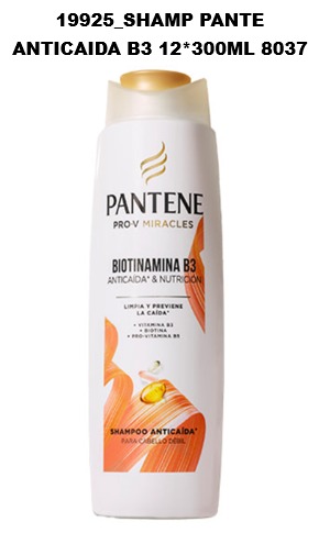 SHAMPOO PANTENE ANTICAIDA B3 12X300
