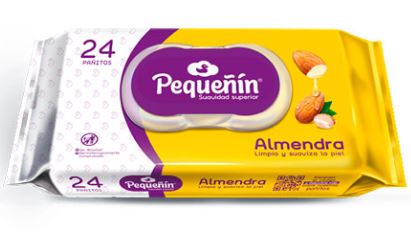 PAÑITO HUMEDO PEQUEÑIN ALMENDRA 24X24