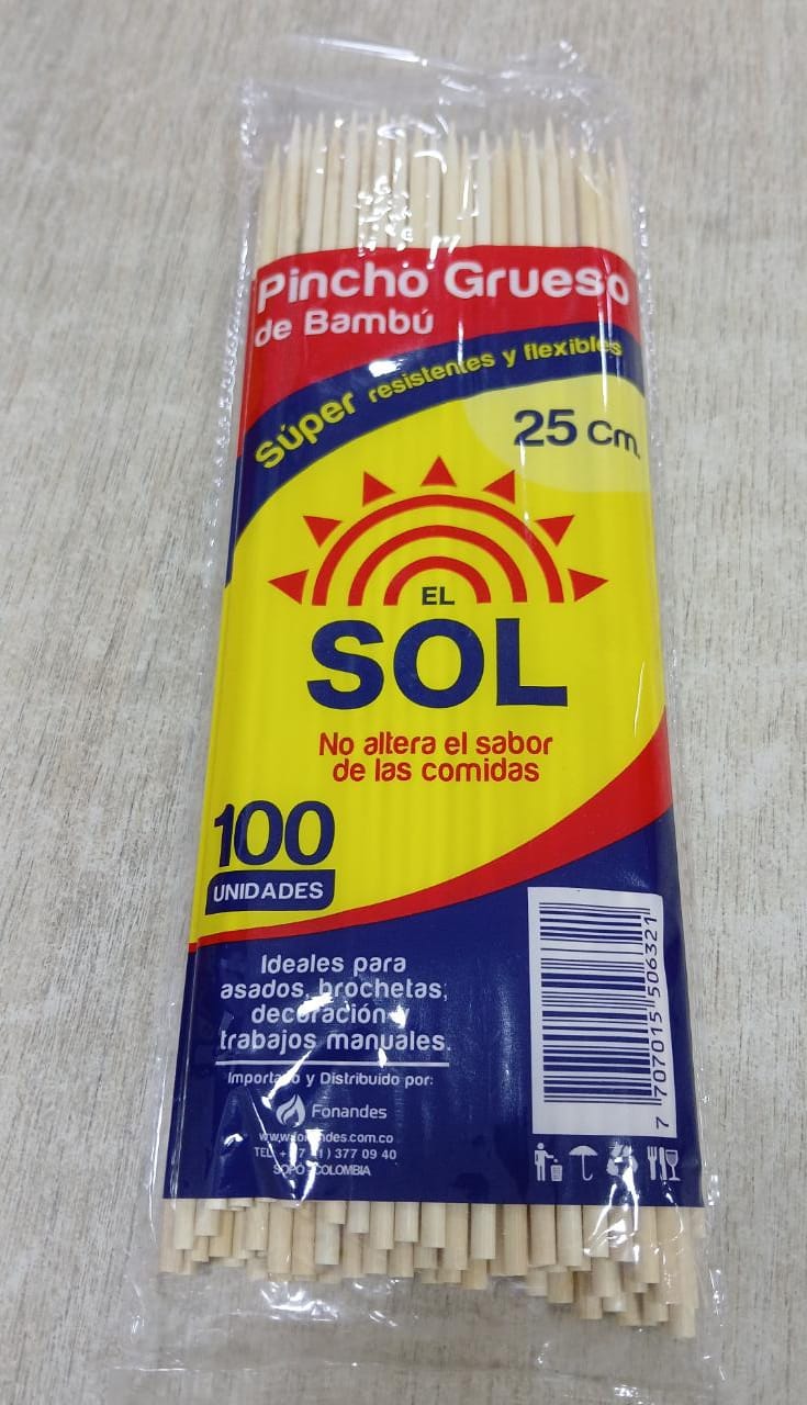 PINCHOS GRUESO 5DIS*10PQ*100*25CM