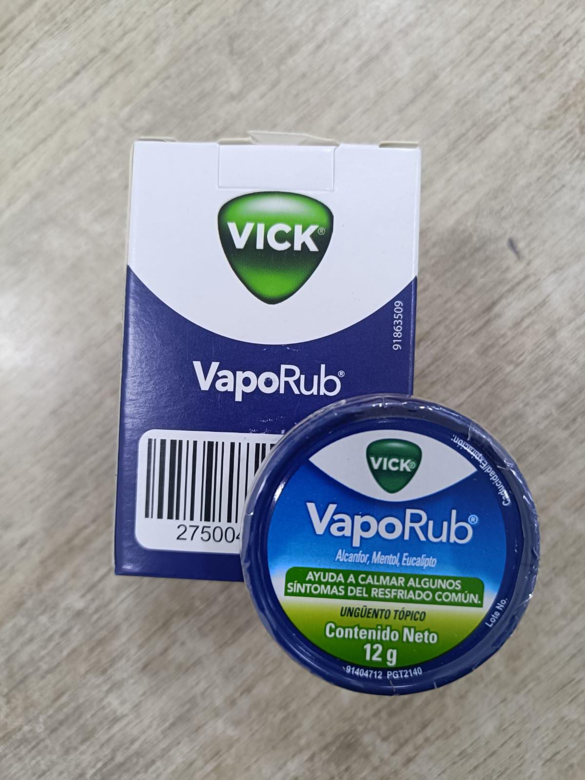 VICK VAPORUB 30DISP*6UND*12 grs