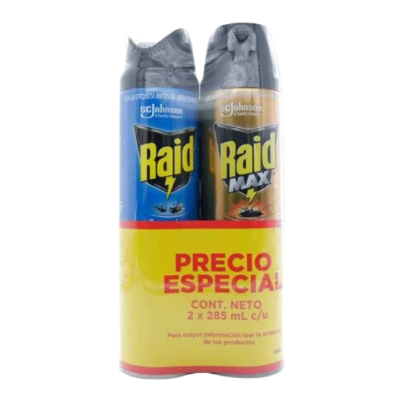 RAID ELIM VOLADORES 12*285 +RAID MAX*285 DISP