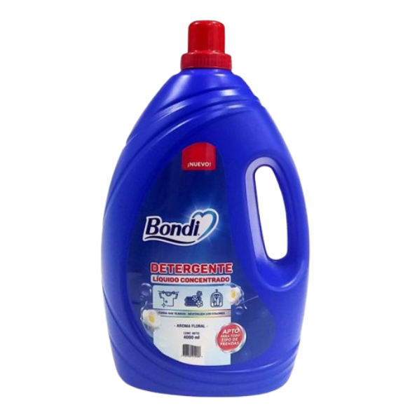 SUPER B DETERGENTE LIQ FLORAL BONDI 4*4L UND