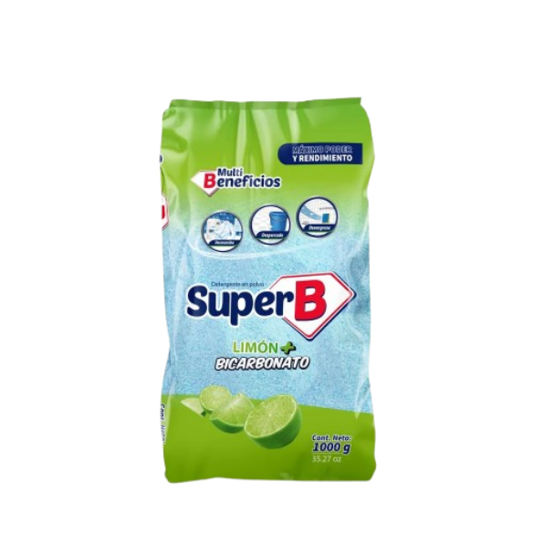 SUPER B DETERG POLV LIMON 16*1000G 18668 UND