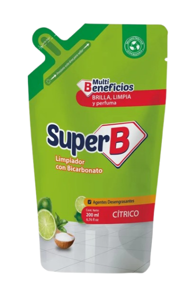 SUPER B LIMPIAPISOS BICARBON DPK 12*200M UND