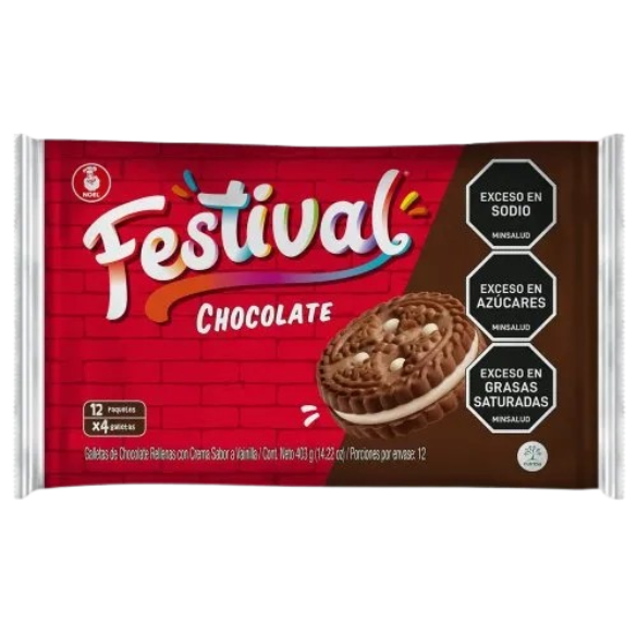 GALLETA FESTIVAL CHOCOL 24*12*6 BONIF    UND UND