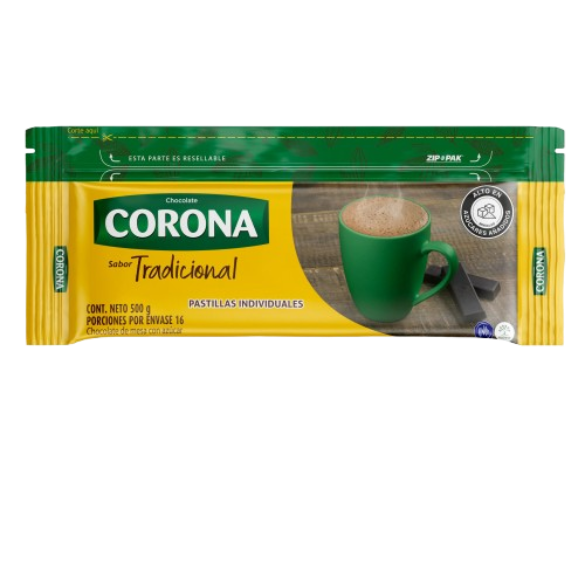 CHOCOLATE CORONA 24BRR*16PLLA*500GR NV   BARRA