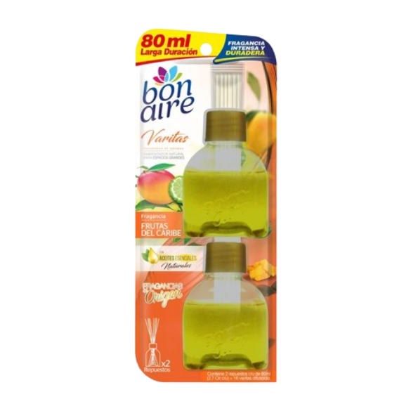 BON VARITAS FRUTAS  CARIBE 12*2*80ML 307 UND