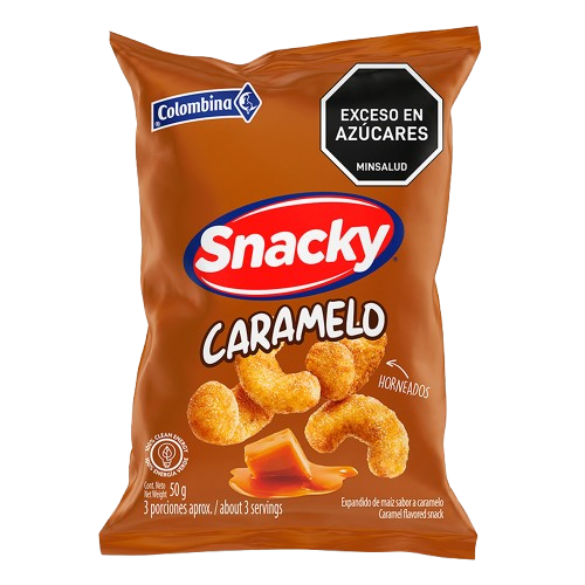 SNACKY CARAMELO 3TIRAS*12UNID*50g  1242  TIRA