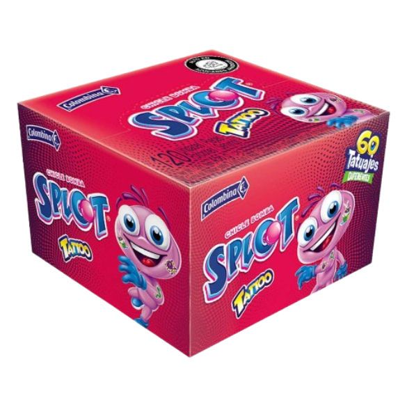 SPLOT CHICLE TATTO *18DP*120UND  7760    DISP