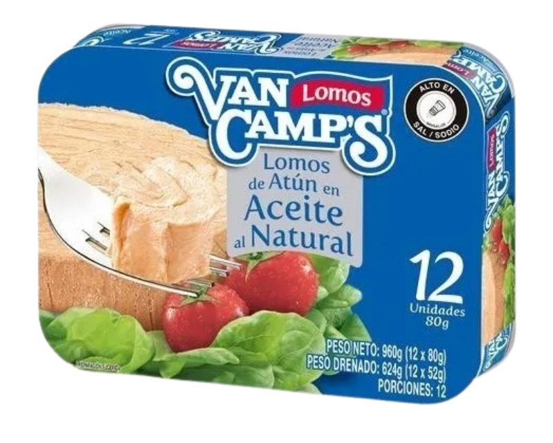 ATUN VAN EN ACEITE 12*8*80G 16361        DISP