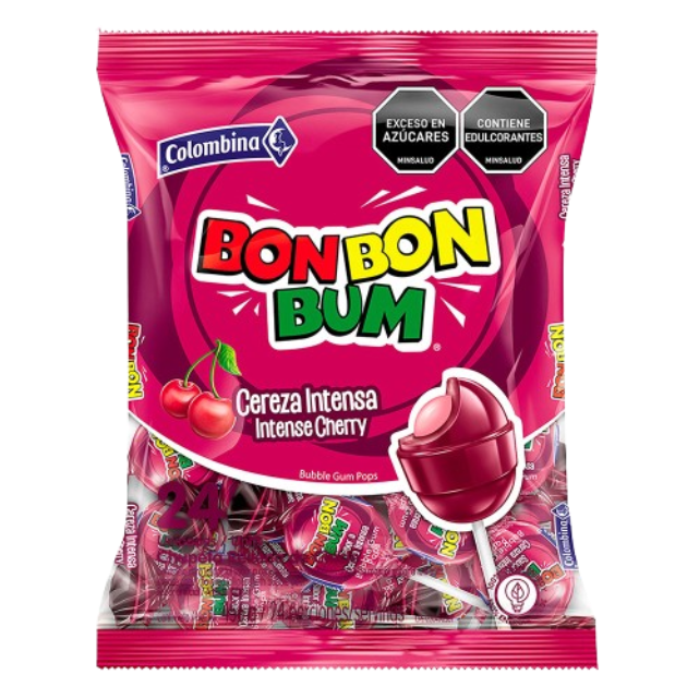 BON BON BUM CEREZA 15BS*24UND 8909       BOLSA
