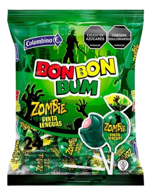 BON BON BUM ZOMBIE 15BS*24UND  15157     BOLSA