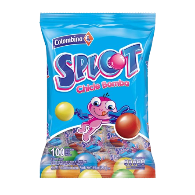 SPLOT CHICLE BOLA 16*100   13078         BOLSA