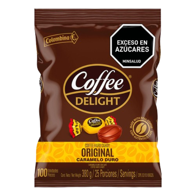 COFFE DELIGHT DURO 18BS*100UN  177       BOLSA