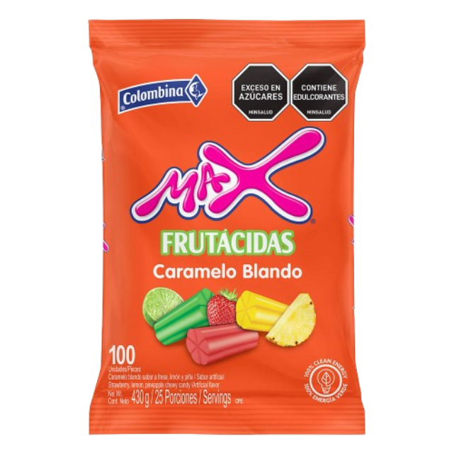 MAX FRUTACIDAS 16BS*100  2876            BOLSA