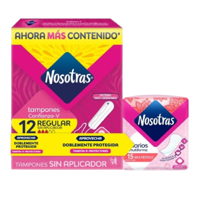 TAMPON NOS DIG REG 12*12+15MLT 203221    UND